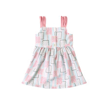 Vestido de Algodão Nautinati A-Line para Meninas | Idade 0-3 Anos Rosa-Azul