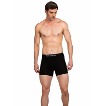 Nautica Calções Clássicos em Algodão para Homem (Pacote de 1) (Ljstrk01-Blk_Preto)