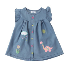Vestido A-Line Nautinati para Meninas | Idade 0-3 Anos