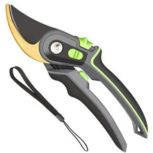 Ergonomic Garden Pruning Shears with Precise Stainless Blades, Lightweight Bypass Pruners for Branches