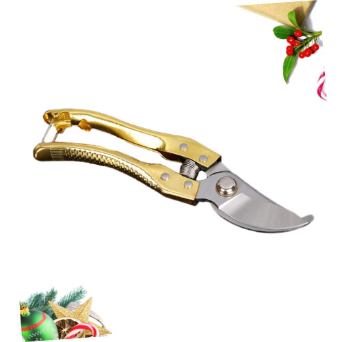 Garden Pruning Shears Golden – Ergonomic Grip, SpringLoaded Scissors for Branches and Hedges 1