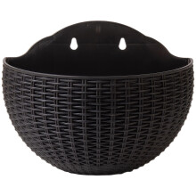 Wall Hanging Planter with Semicircular SpaceSaving Design, NoDrill Installation for Indoor Outdoor Use