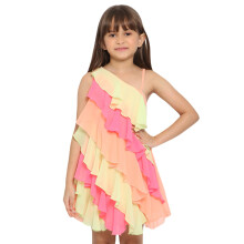 Vestido Nautinati para Meninas de Poliéster Multicolorido
