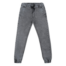 Neostreak Pantaloni Jogger Grigi Regular Fit Per Bambini In Denim Stretch (Neokidjogtowlboy-03-Mgrey-9-10)