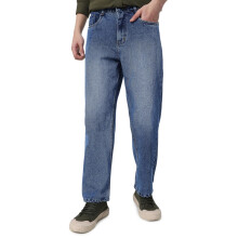 Neostreak Jeans Masculinos Azuis Loose Baggy Heavy Washed Sem Elasticidade (Neojeanlstowl-02-Mblue-28)