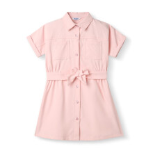 Vestido Nautinati Meninas | Gola Camisa | Manga Kimono | C/ Cinto | 2-10 Anos Rosa