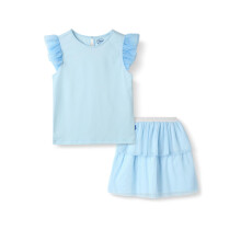 Conjunto de Top e Saia Nautinati para Meninas | Algodão | Idade 2-8 Anos