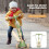 Dekko Foldable Kids Scooter Flip-able Seat Adjustable Height LED Light Green 4