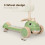 Dekko Foldable Kids Scooter Flip-able Seat Adjustable Height LED Light Green 6