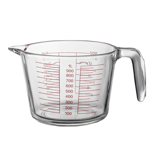 Glasmessbecher mit großem Fassungsvermögen für-1000 ml