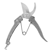 Stainless Steel Garden Pruning Shears with Ergonomic Grip and Safety Lock, Spring Loaded Bypass Pruners