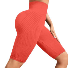 Women's capris Yoga Pants High Waist Leggings for-Orange L