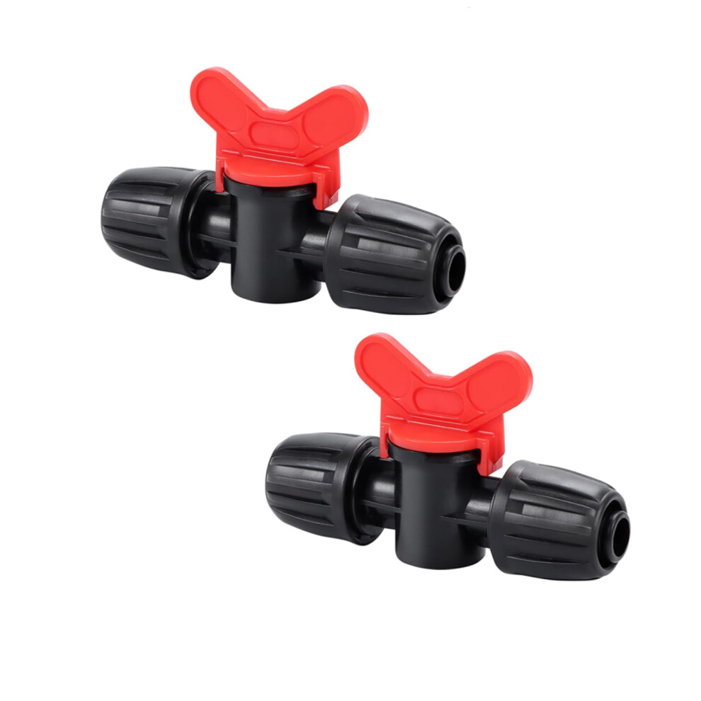 2 Pack Drip Irrigation Valve With Leakproof Locking Design, Easy Flow Control For Garden Drip Line 9771547748816