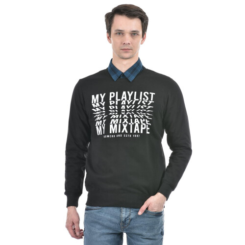 Numero Uno Heren Anthology Crewneck Sweater Zwart