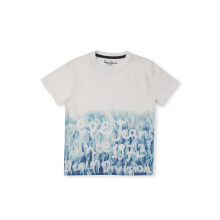 Pojkar Vit Distressed Tryck Kortärmad T-Shirt