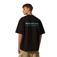 Nobero Mænd Oversized T-Shirt (1M-Twrt-C1010-Bl5_Sort_Xl)