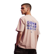 Nobero Men'S Graphic Print Oversized T-Shirt (1M-Twrt-C1005-Bs_Bahamas-Blush)