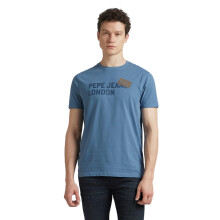 T-shirt à manches courtes avec imprimé graphique bleu