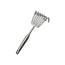 Stainless Steel Garden Hand Rake with Ergonomic Comfort Grip, 7‑Tine Heavy‑Duty Tool for Weeding and Loosening Soil