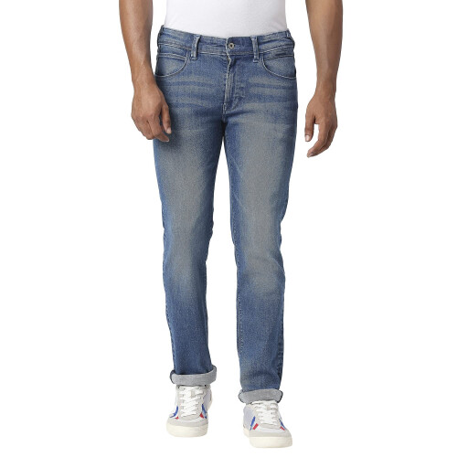 Pepe Jeans Pepe Jeans Ανδρικό Slim Fit Τζιν Μιντ Ύψους