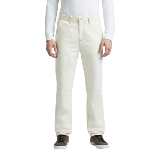 Pepe Jeans Λευκά Μεσαίας Ύψης Cargo Jeans