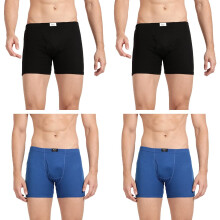 Pepe Jeans Innerslitage Bomull Solid Trunk För Män - Xxl (Pack Av 4) Svart Klassisk Blå