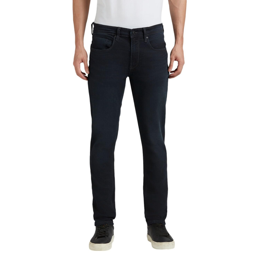 New Pepe Jeans Men's Chinox Mid Rise Tapered Jeans Black