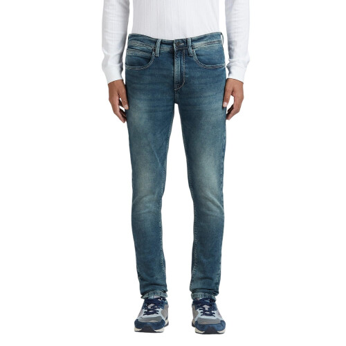 Pepe Jeans Chinox Μπλε Τζιν Γυμναστικής Mid Rise