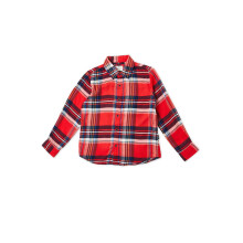 Heren Rood Geruit Overhemd met Lange Mouwen