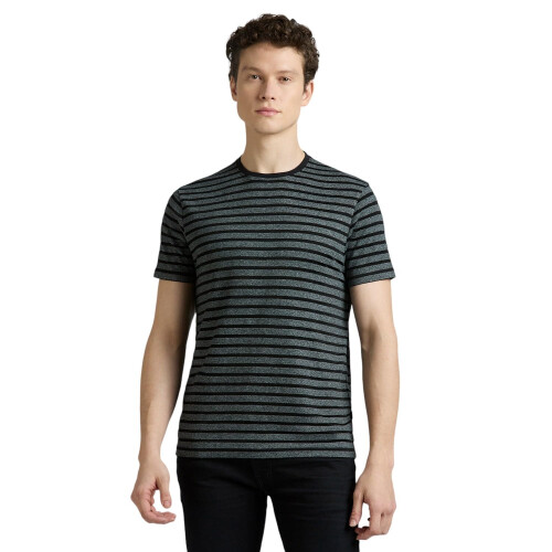 Pepe Jeans T-Shirt Nero a Strisce Maniche Corte