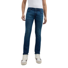 Jeans Masculinos Verdes Slim Fit de Cintura Média