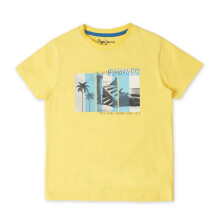 Pepe Jeans Killar Regular Fit Tryckta T-Shirts Gul