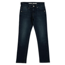 Pojkar Mörkblå Mid Rise Slim Fit Jeans