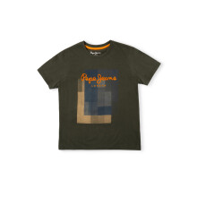 Pepe Jeans Pojkar Regular Fit T-shirt (Pb503805_Olive Grön)