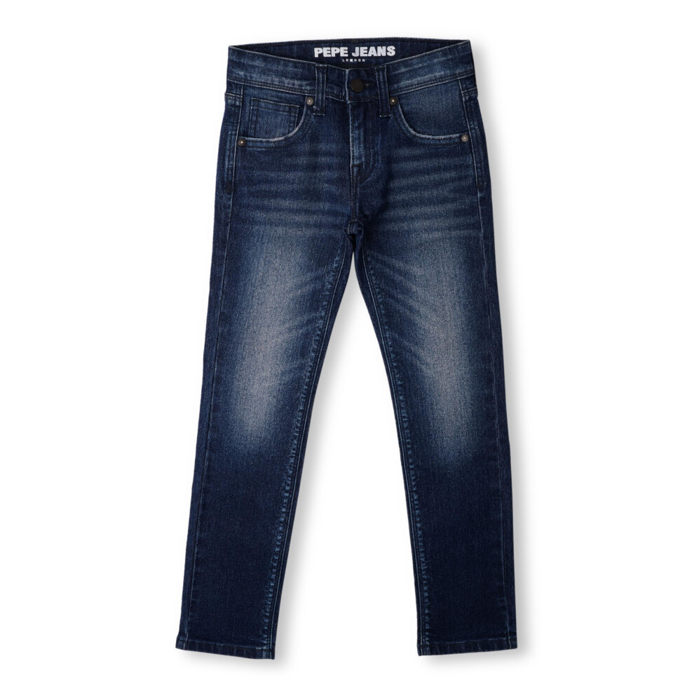 New Pepe Jeans Boys Mid Rise Slim Fit Jeans Blue