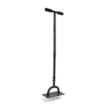 Heavy Duty Manual Core Lawn Aerator Tool with Extended T Handle and Foot Lever Assist for Fast Soil Aeration