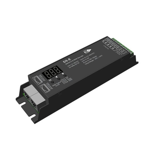 Décodeur DMX512 et RDM 5 Canaux à Tension Constante DC12-48V 4A D5-E