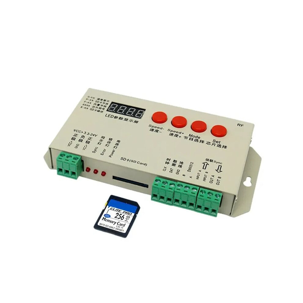 Dc5-24V T1000s/K-1000S Led 2048 Pixels Program Controller For Ws2812, Ws2811 Light 6033897284363