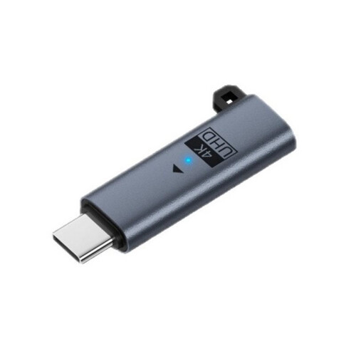 Type-C 4K@60Hz 1080P Virtual Display Adapter USB C DDC EDID Dummy Plug Headless  Display Emulator Space Gray