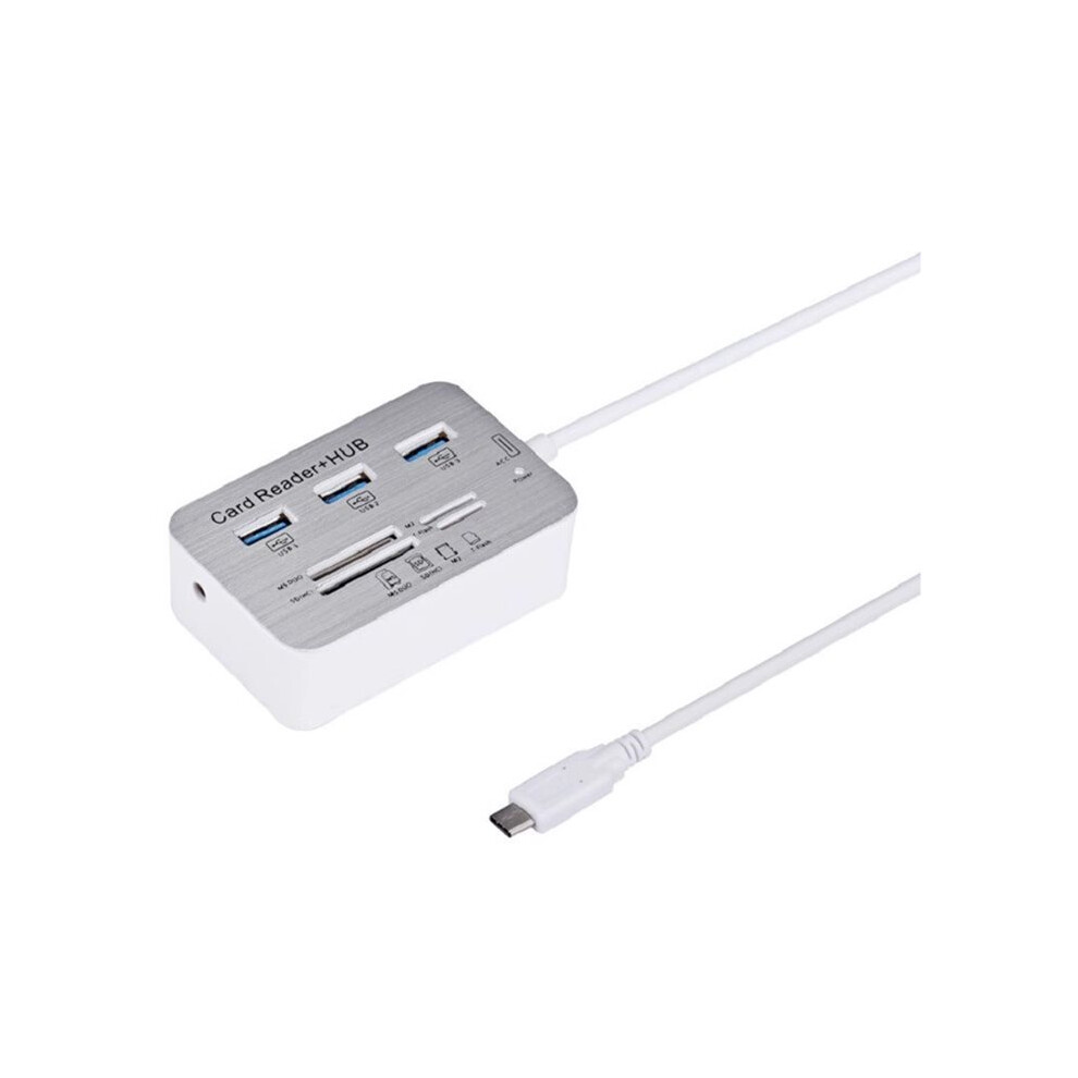 7In One Hub+4 Expander Tf Ms M2 Mmc Memory Card Reader Adapter For U Disk Pc Laptop Mouse Keyboard Type-C 6031015815031