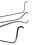 4 Pcs Special Hook Set for Car Repair, Metal Combination Tool Kit with Customized Case 4