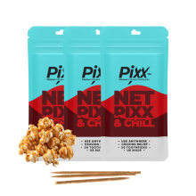 Pixx Netpixx & Chill Flavoured Toothpicks, 3 Packs | 20 Toothpicks Per Pack | Resealable Pouches | Sugar Free | High Strength Flavour | UK Made