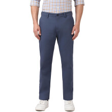 Peter England Heren Mid Rise Slim Casual Pants (Pctfsssbr44099_Blue, 34)