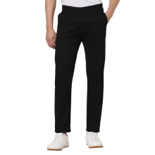 Peter England Mænds Slim Bukser (Pctfssspc40840_Sort)