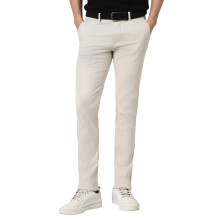 Peter England Heren Mid Rise Skinny Casual Broeken (Pctfsskbr46937_White, 36)