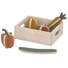 Ensemble de légumes en bois - FLEXA - Flexa - 6 pièces - Contreplaqué de bouleau FSC - Caisse en bois