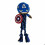 Marvel Brinquedo para cachorro - MARVEL - Retangular - Azul - 9,5 x 30 x 9,5 cm - Tecido 1