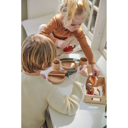 Gemüse-Set aus Holz - FLEXA - Flexa - 6 Teile - FSC-Birkenmultiplex - Holzkiste 1