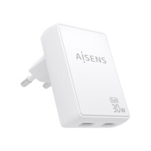 AISENS ULTRA DUNNE WANDELING LADER 30W 2XUSB-C PD3.0 QC4.0 WIT