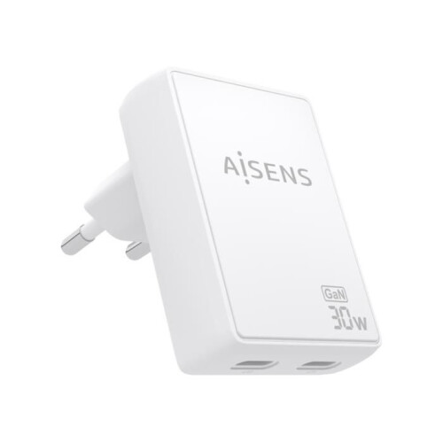 AISENS ULTRA DUNNE WANDELING LADER 30W 2XUSB-C PD3.0 QC4.0 WIT